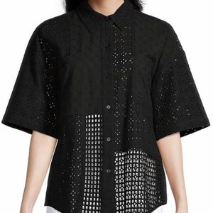 NWT RAILS Yuri In Black Eyelet Mix size large